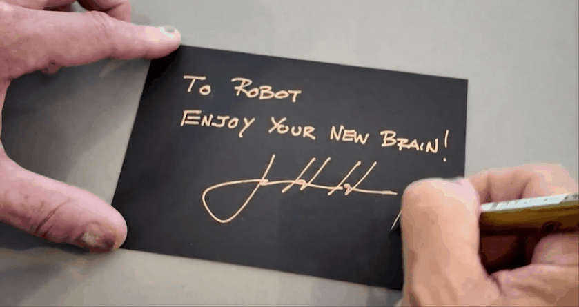 NVIDIA Robot Reading Card